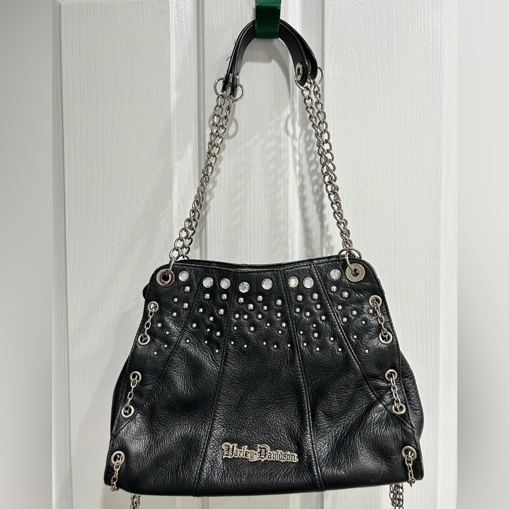 Harley Davidson Studded Chain Purse